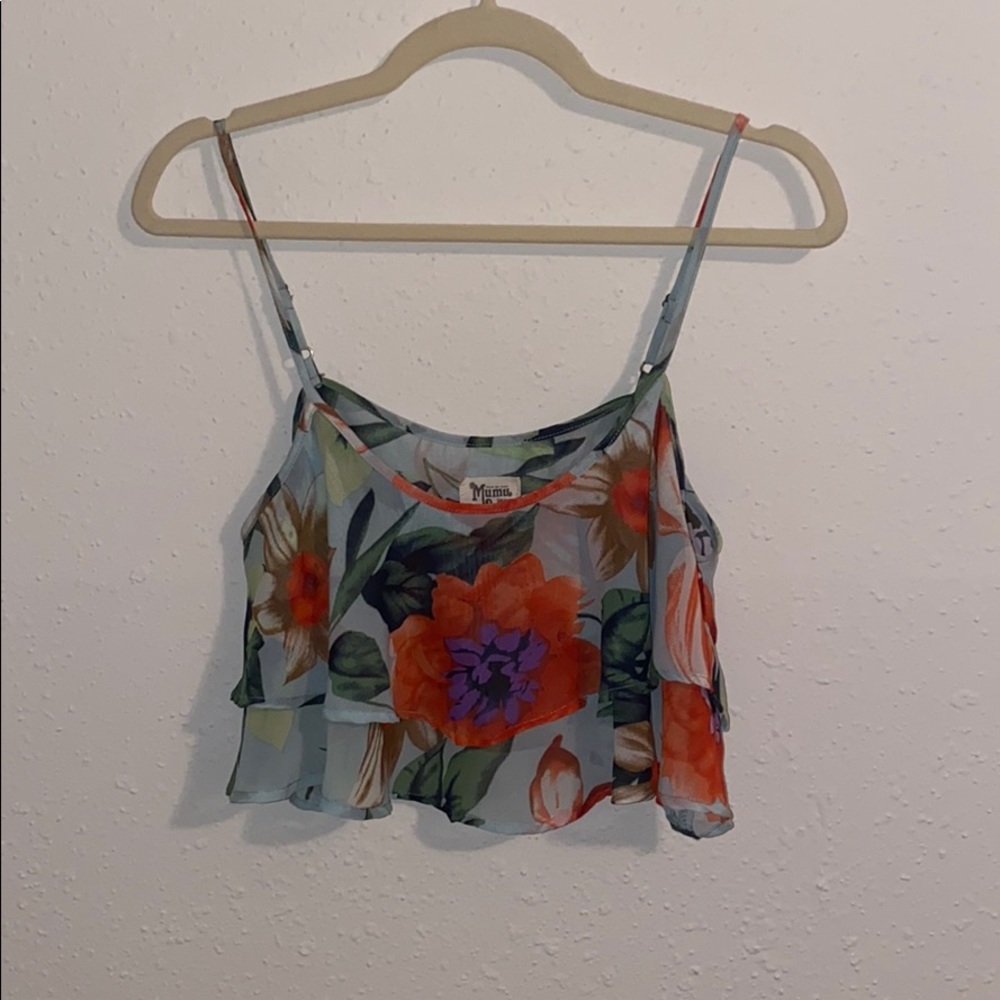 Show me your mumu crop top so cute size small EUC
